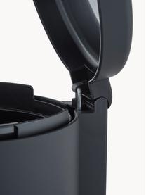 Papelera con pedal Ume, Plástico ABS, Negro, 4 L