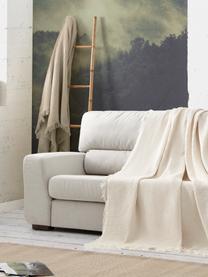 Wielofunkcyjna narzuta na sofę Amazonas, 80% bawełna, 20% inne włókna, Odcienie kremowego, S 180 x D 260 cm
