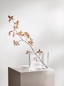 Ručne fúkaná váza Alvar Aalto, V 16 cm, Fúkané sklo, Priehľadná, Š 21 x V 16 cm