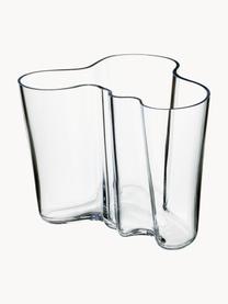 Vaso in vetro soffiato Alvar Aalto, alt. 16 cm, Vetro soffiato, Trasparente, Larg. 21 x Alt. 16 cm