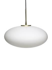 Lampada a sospensione in vetro opale Trivia, Paralume: vetro opale, Bianco opale, Ø 40 x Alt. 32 cm