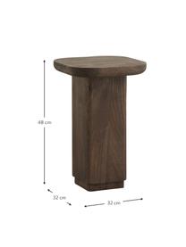 Mesa auxiliar de madera de mango Toke, Madera de mango, Madera de mango, An 32 x Al 48 cm