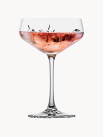 Křišťálové sklenice na šampaňské Echo, 4 ks, Tritanové křišťálové sklo, Transparentní, Ø 10 cm, V 15 cm, 270 l