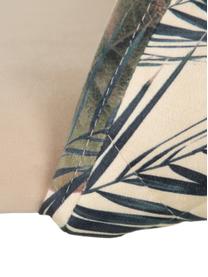 Silla tapizada Hojas, Tapizado: 100% poliéster, Estructura: madera, Patas: metal, Crema, multicolor, An 49 x F 50 cm