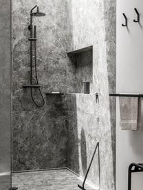 Kovový věšák na ručníky Rim, Potažený hliník, Černá, Š 70 cm, V 3 cm