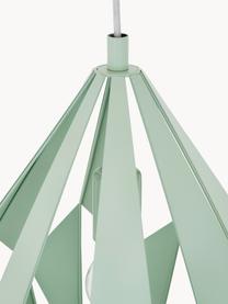 Lampada a sospensione stile nordico Carlton, Paralume: acciaio verniciato, Baldacchino: acciaio verniciato, Verde menta, Ø 31 x Alt. 40 cm