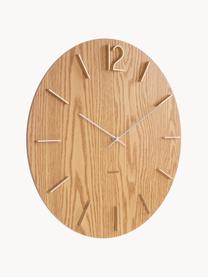 Wanduhr Meek, Mitteldichte Holzfaserplatte (MDF), Holz, Ø 50 cm