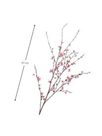 Flor artificial Kirschblüte, Plástico, alambre de metal, Rosa, L 97 cm