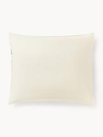 Poszewka na poduszkę z satyny bawełnianej Flori, Jasny beżowy, wielobarwny, S 40 x D 80 cm