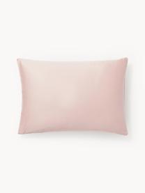 Funda de almohada de satén Yuma, Rosa, An 45 x L 110 cm