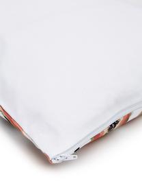 Housse de coussin 45x45 Papaya, 100 % coton, Blanc, noir, orange, larg. 45 x long. 45 cm