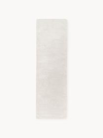 Tapis de couloir moelleux tissé main Wes, 100 % polyester, certifié GRS, Blanc crème, larg. 80 x long. 200 cm