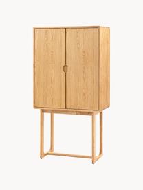 Chiffonnier de madera Craft, Estantes: vidrio, Patas: madera de roble, Madera, An 85 x Al 160 cm