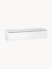 Set lavabo Yoka 4 pz, Superficie dello specchio: vetro a specchio, Bianco, effetto legno di quercia, Set in varie misure