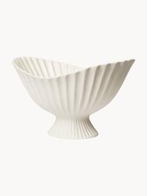 Deko-Schale Fountain aus Steinzeug, B 41 cm, Steinzeug, Off White, B 41 x H 24 cm