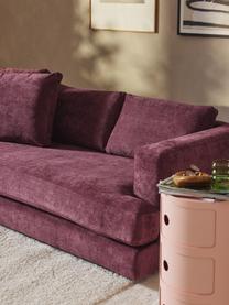 Sofa Tribeca (3-osobowa), Tapicerka: 100% poliester Dzięki tka, Stelaż: drewno bukowe, drewno sos, Nogi: drewno sosnowe Ten produk, Ciemnofioletowa tkanina, S 228 x G 104 cm