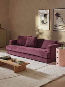 Sofa Tribeca (3-osobowa), Tapicerka: 100% poliester Dzięki tka, Stelaż: drewno bukowe, drewno sos, Nogi: drewno sosnowe Ten produk, Ciemnofioletowa tkanina, S 228 x G 104 cm