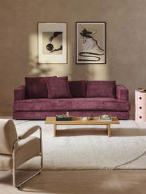 Sofa Tribeca (3-Sitzer), Bezug: 100 % Polyester Der strap, Gestell: Buchenholz, Kiefernholz, , Webstoff Aubergine, B 228 x T 104 cm