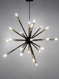 Lampa wisząca Spike, Czarny, odcienie złotego, Ø 90 cm