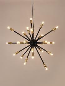 Lampa wisząca Spike, Czarny, odcienie złotego, Ø 90 cm