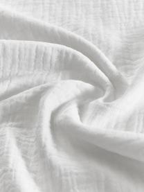 Pościel z muślinu bawełnianego Odile, Biały, 200 x 200 cm + 2 poduszki 80 x 80 cm