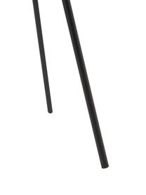Lampada da terra treppiede mobile a LED dimmerabile con telecomando Amalfi, Paralume: fibra naturale, Struttura: metallo rivestito, Marrone, nero, Ø 49 x Alt. 148 cm
