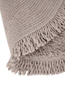 Tappeto bagno rotondo in cotone Loose, 100% cotone, Beige, Ø 70 cm