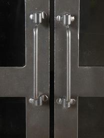 Vitrina licorera Elsa, Estructura: metal, Marrón, negro, An 84 x Al 161 cm