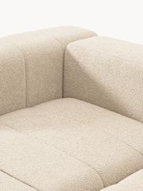 Modulares Bouclé-Sofa Lena (3-Sitzer), Bezug: Bouclé (93 % Polyester, 6, Gestell: Buchenholz, Spanplatte, H, Füße: Kunststoff, Bouclé Hellbeige, B 211 x T 106 cm