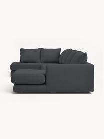 Narożna sofa modułowa Tribeca, Tapicerka: 100% poliester Dzięki tka, Stelaż: lite drewno sosnowe z cer, Nogi: lite drewno sosnowe z cer, Antracytowa tkanina, S 356 x G 195 cm, lewostronna