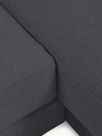 Narożna sofa modułowa Tribeca, Tapicerka: 100% poliester Dzięki tka, Stelaż: lite drewno sosnowe z cer, Nogi: lite drewno sosnowe z cer, Antracytowa tkanina, S 356 x G 195 cm, lewostronna