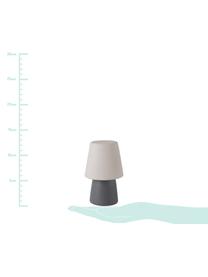 Lámpara de mesa LED a pilas No. 1, Plástico, Blanco, gris, Ø 7 x Al 12 cm