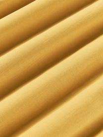 Taie d'oreiller en coton avec surface texturée et ourlet Jonie, Jaune moutarde, larg. 50 x long. 70 cm