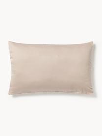 Copricuscino in raso di cotone Comfort, Beige, Larg. 50 x Lung. 80 cm