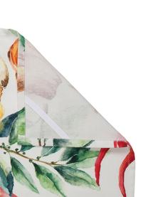 Theedoekenset Epices met kruidenmotieven, 3-delig, Katoen, Wit, groen, rood, 50 x 70 cm