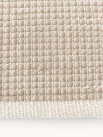 Passatoia in lana fatta a mano Amaro, Retro: 100% cotone Il materiale , Beige chiaro, Larg. 80 x Lung. 250 cm
