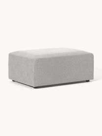 Pouf Melva, larg. 99 x prof. 72 cm, Tissu gris clair, larg. 99 x prof. 72 cm