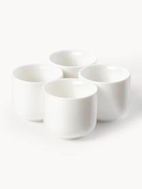 Porcelánové stojany na vajíčka Nessa, 4 ks, Vysoce kvalitní porcelán, Tlumeně bílá, lesklá, Ø 5 cm, V 5 cm