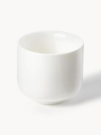 Coquetiers en porcelaine Nessa, 4 pièces, Porcelaine de haute qualité, Blanc cassé, haute brillance, Ø 5 x haut. 5 cm
