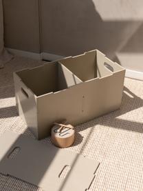 Caja de madera Cube, Madera de abedul pintada

Este producto está hecho de madera de origen sostenible y con certificación FSC®., Beige claro, An 72 x Al 36 cm