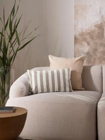 Poszewka na poduszkę Timon, 100% bawełna, Taupe, biały, S 30 x D 50 cm