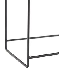 Portavaso alto rettangolare in metallo Flina, Metallo rivestito, Nero, Larg. 51 x Alt. 65 cm