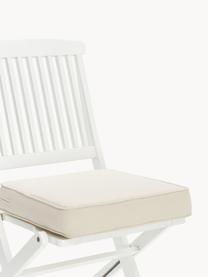 Vysoké podušky na stoličky Zoey, 2 ks, Lomená biela, Š 40 x D 40 cm