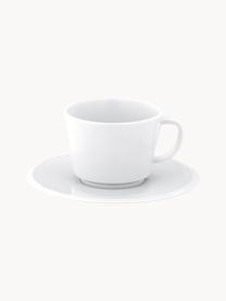 Handgefertigte XS Porzellan-Kaffeetassen Vitruv mit Untertassen, 2 Stück, Porzellan, Weiß, Ø 12 x H 6 cm, 150 ml