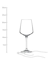 Kieliszek ze szkła kryształowego Aria, 6 szt., Szkło kryształowe, Transparentny, Ø 9 x W 22 cm, 462 ml