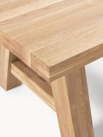 Eettafel Ashton van eikenhout, verschillende formaten, Massief eikenhout, geolied
100% hout uit duurzame bosbouw

Dit product is gemaakt van duurzaam geproduceerd, FSC®-gecertificeerd hout., Licht eikenhout geolied, B 220 x D 100 cm