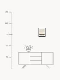 Gerahmter Digitaldruck Golden Line, Bild: Hartgepresster Karton, Rahmen: Eichenholz, Weiß, Schwarz, Beigetöne, B 30 x H 40 cm