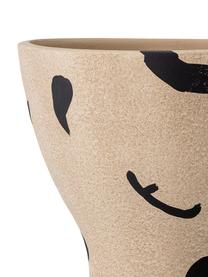 Vase terre cuite Nans, Beige, noir