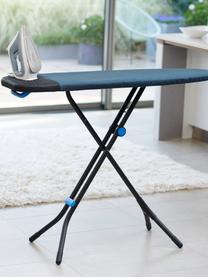 Tabla de planchar Glide Easy, Funda: 100 % algodón, Estructura: acero al carbono, plástic, Azul oscuro, An 110 x F 55 cm