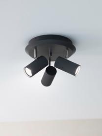 Faretti da soffitto piccoli in metallo Costilla, Metallo rivestito, Grigio scuro, Ø 27 x Alt. 18 cm